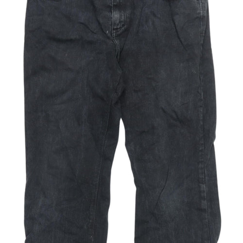 Hula Women's Black Cropped Jeans Size 14