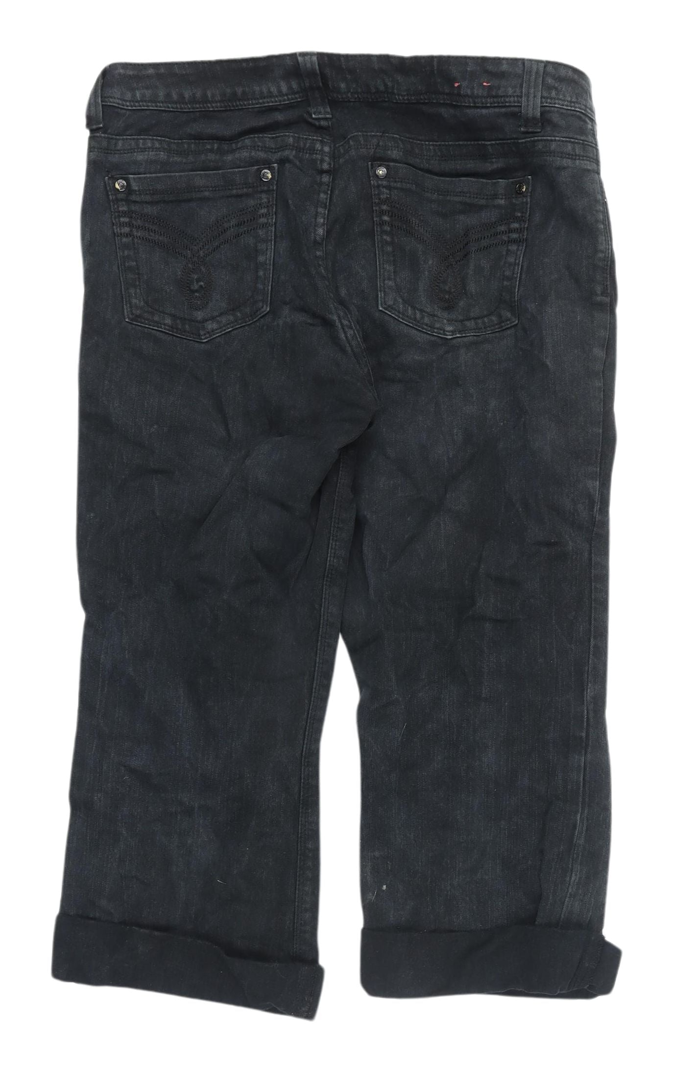 Hula Women's Black Cropped Jeans Size 14