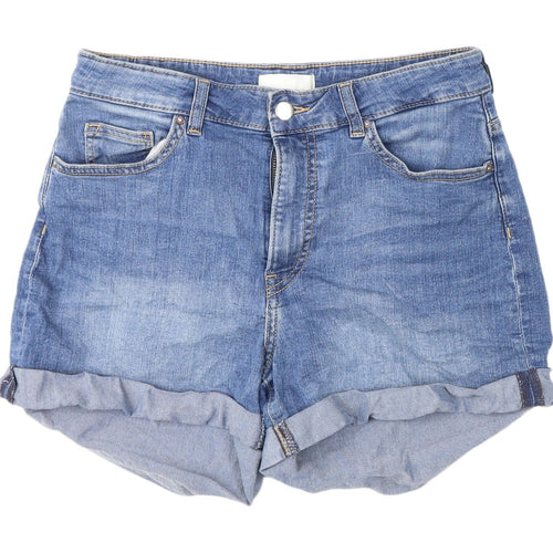 H&M Women Blue Denim Mom Shorts Size 12