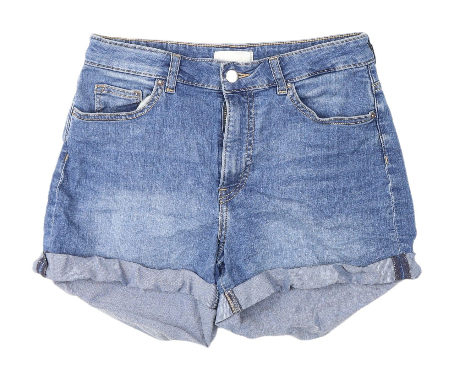 H&M Women Blue Denim Mom Shorts Size 12