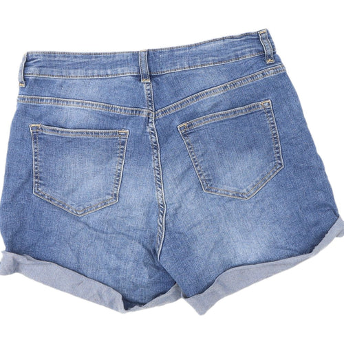H&M Women Blue Denim Mom Shorts Size 12