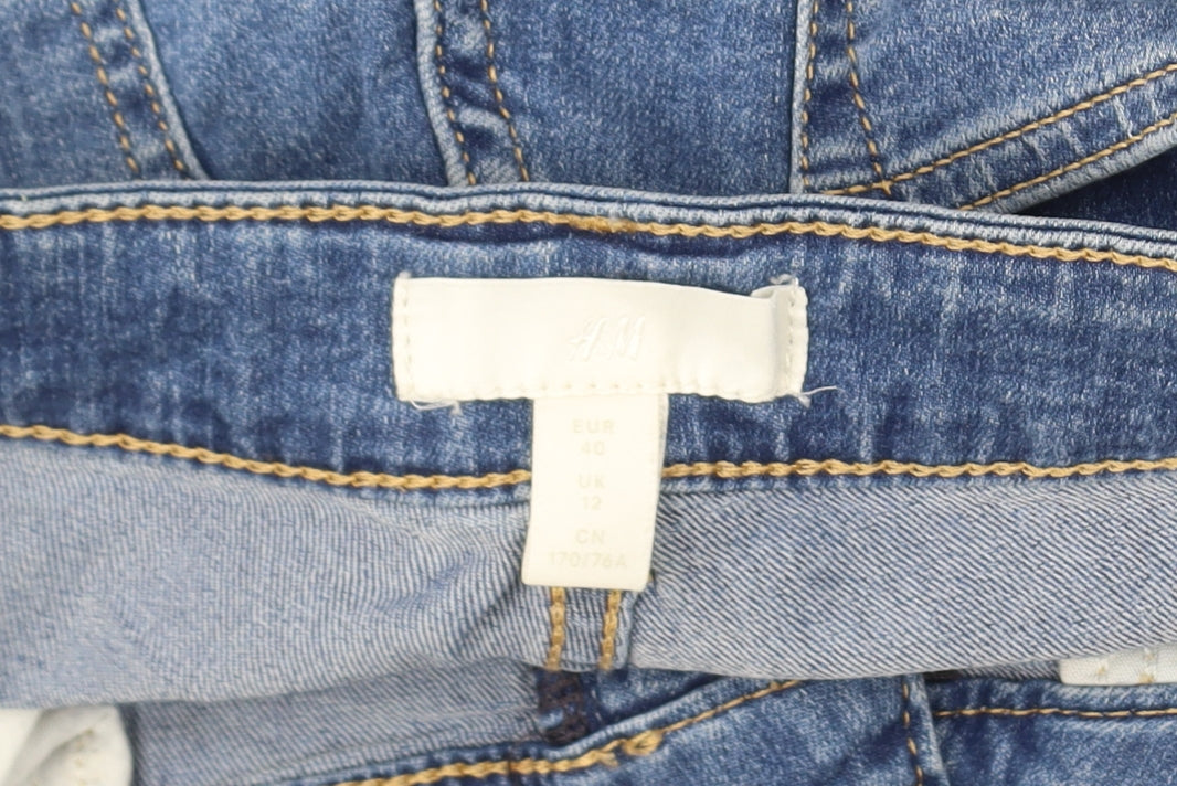 H&M Women Blue Denim Mom Shorts Size 12