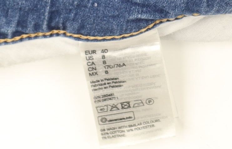 H&M Women Blue Denim Mom Shorts Size 12