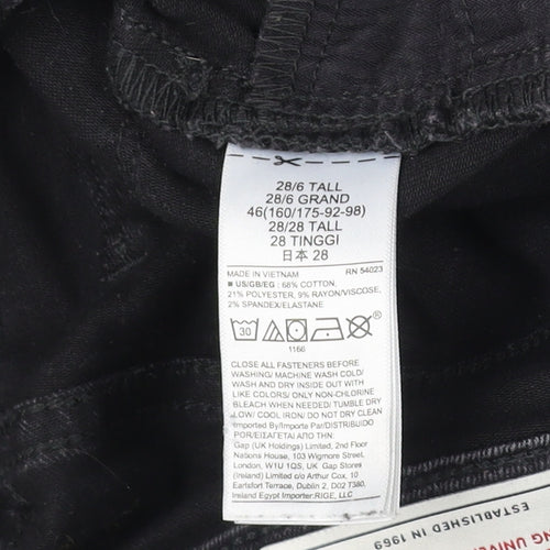 Gap Women's Black High Rise Jegging Jeans - Size 10 Tall