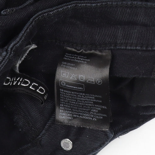 Divided Women's Black Mom Jeans Size 6 Relaxed Fit