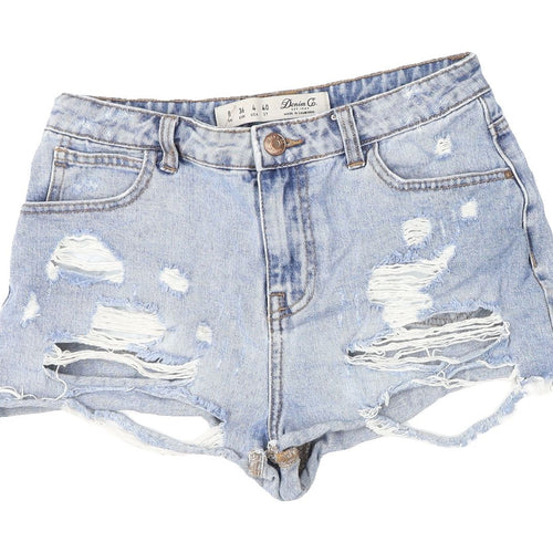 Denim Co. Women's Blue Cut-Off Shorts Size 8