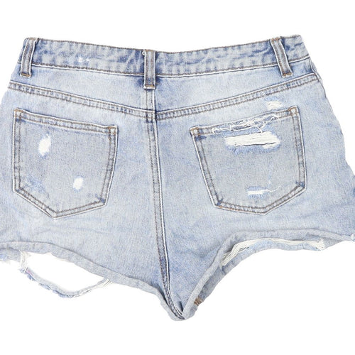 Denim Co. Women's Blue Cut-Off Shorts Size 8