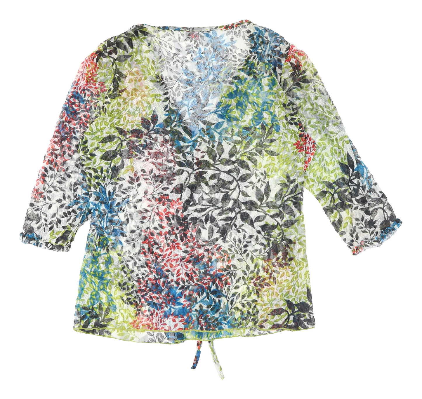 Marks and Spencer Women's Multicoloured Floral Wrap Blouse Size 18