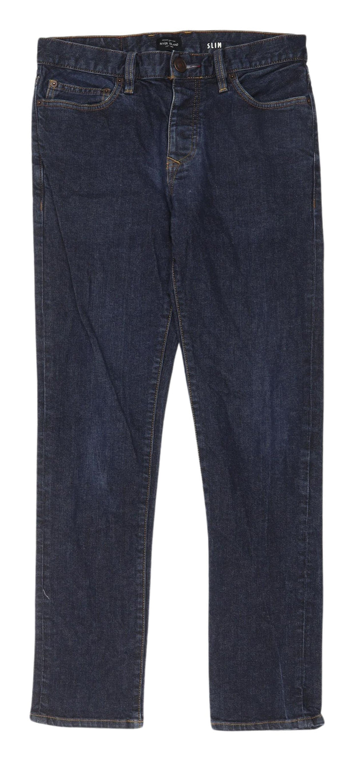 River Island Blue Men's Slim Denim Jeans M
