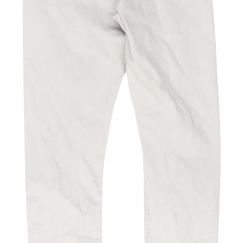 Topshop Women White Skinny Jeans Size 10