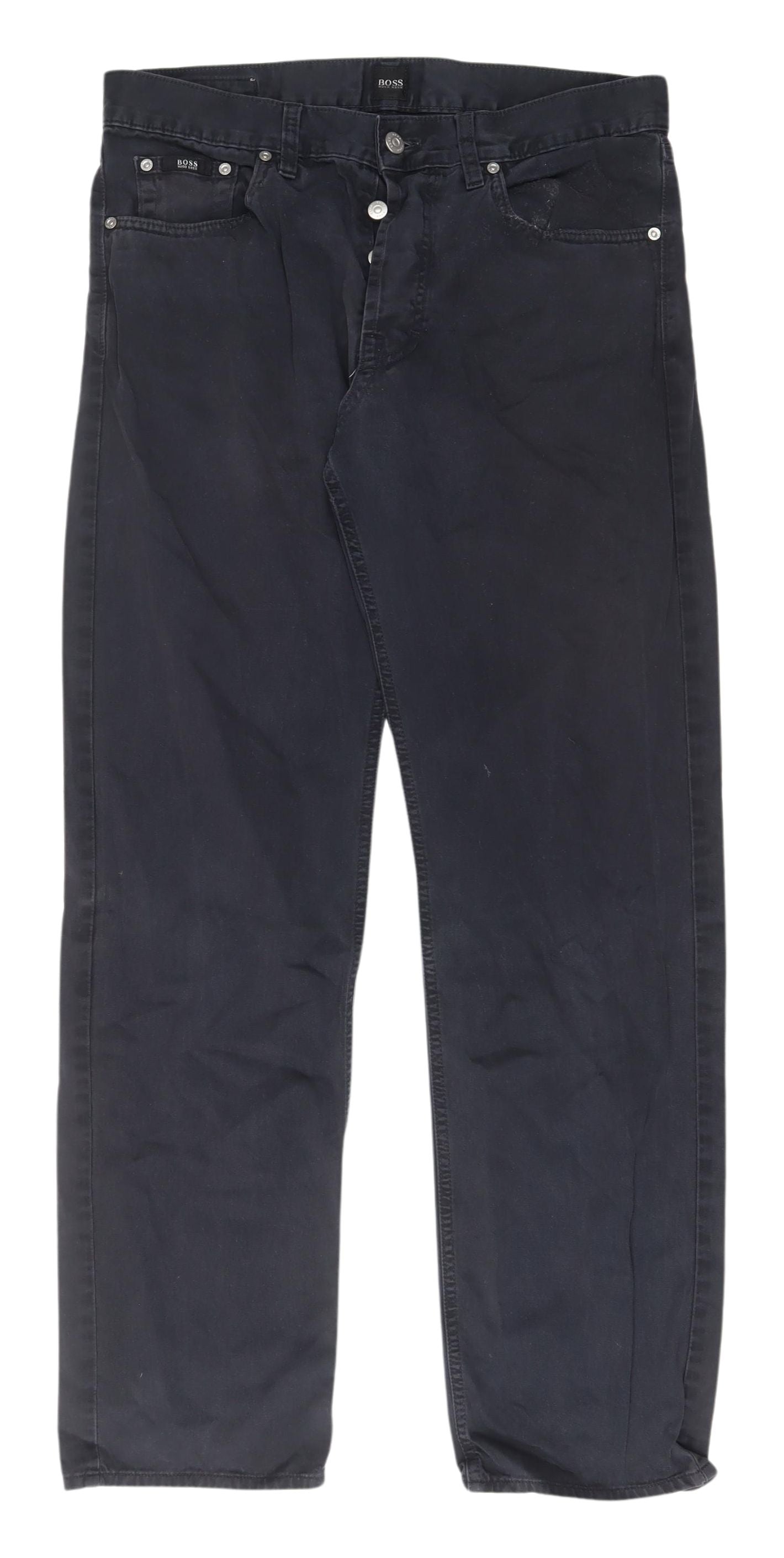 Hugo Boss Men's Black Chino Trousers, Size 34