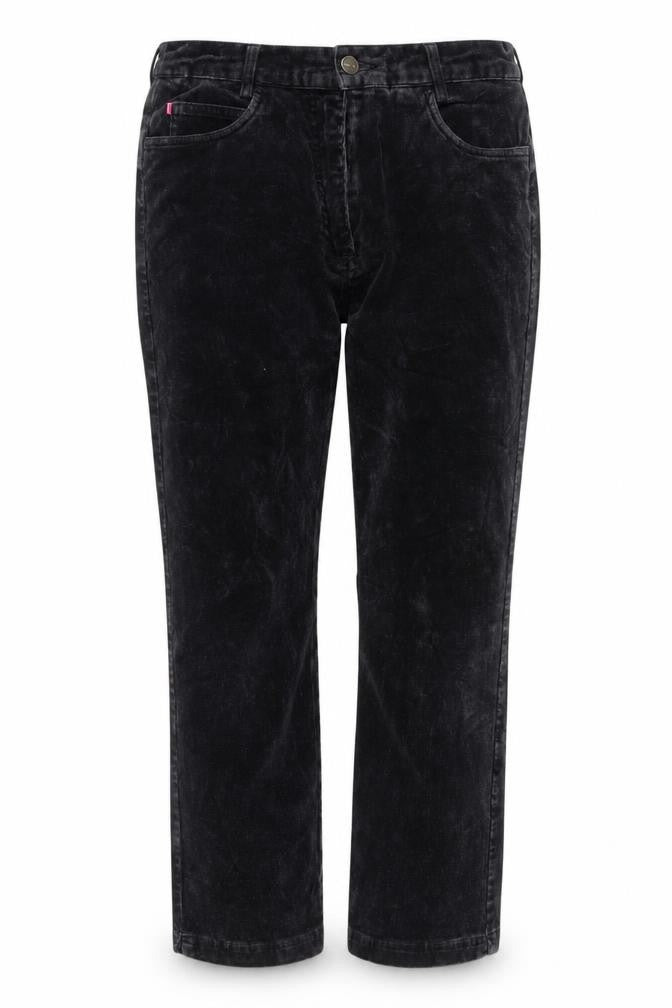 Daily Women's Black Straight Corduroy Trousers Size 12