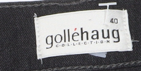 Gollegaug Women's Black Straight Jeans, Size 12