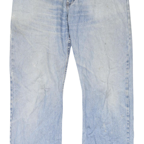 Marks and Spencer Men's Blue Straight Jeans, Size 36