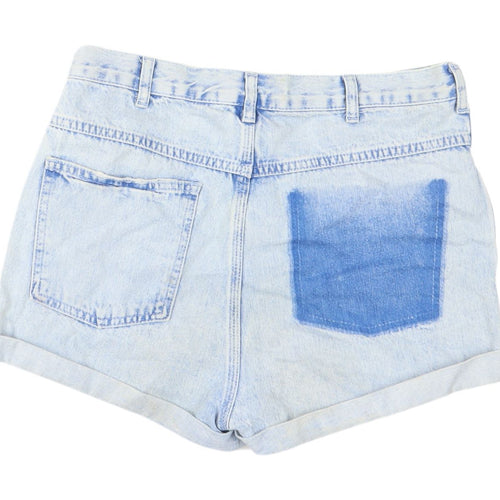 Topshop Women's Blue Denim Cut-Off Shorts Size 10
