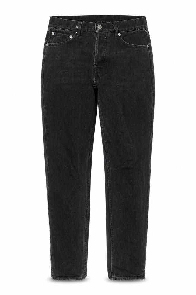 Front view of Weekday Black Tapered Jeans for unisex adults l