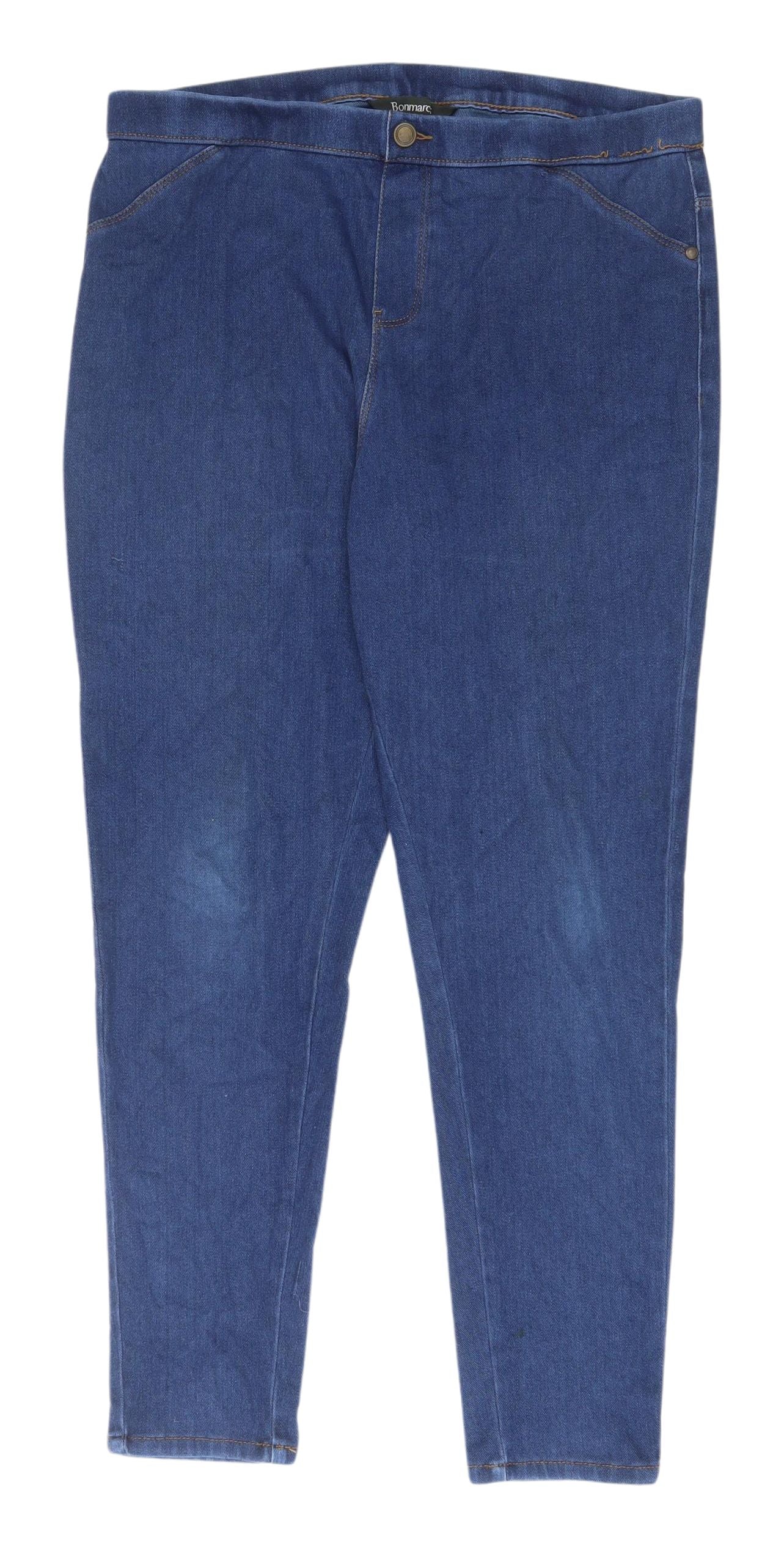 Bonmarché Women's Blue Skinny Jeans Size 16