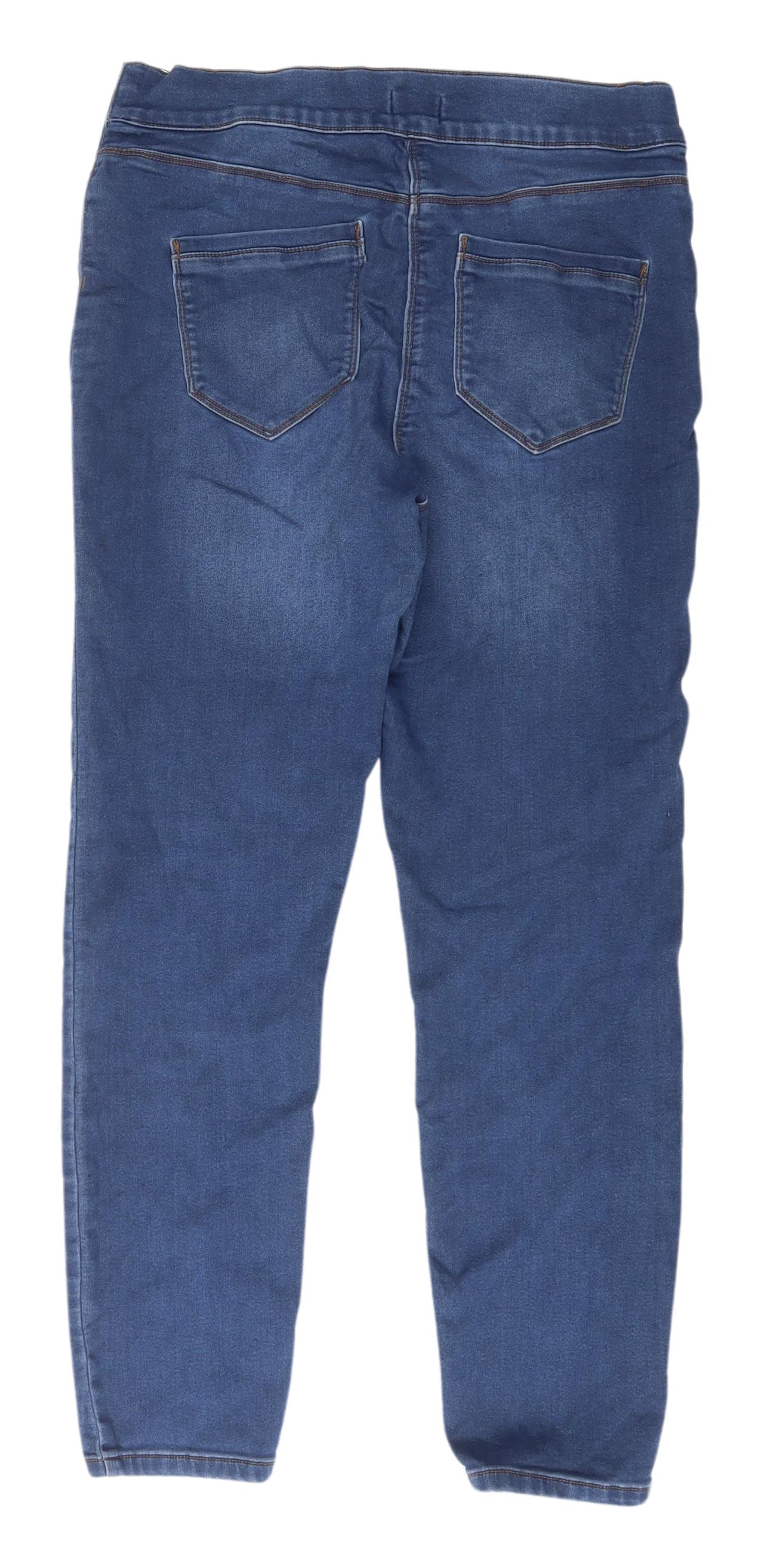 Papaya Maternity Blue Denim Jeggings, Size 12, Regular Fit
