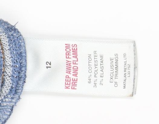 Papaya Maternity Blue Denim Jeggings, Size 12, Regular Fit