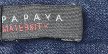 Papaya Maternity Blue Denim Jeggings, Size 12, Regular Fit