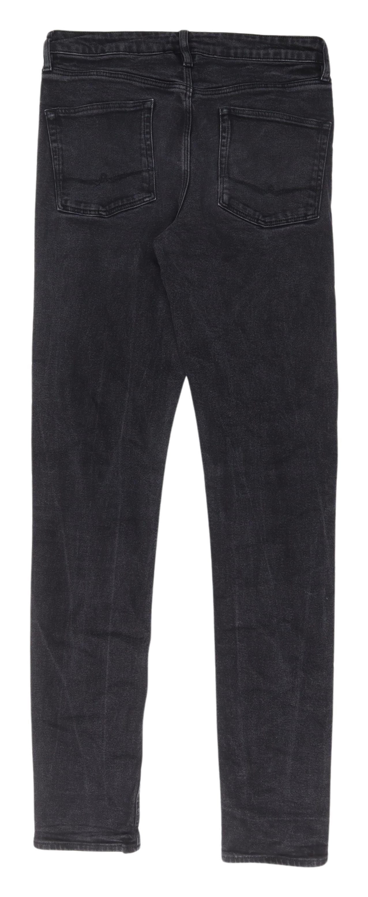 ASOS Men's Black Straight Jeans 2XL 38 In Leg