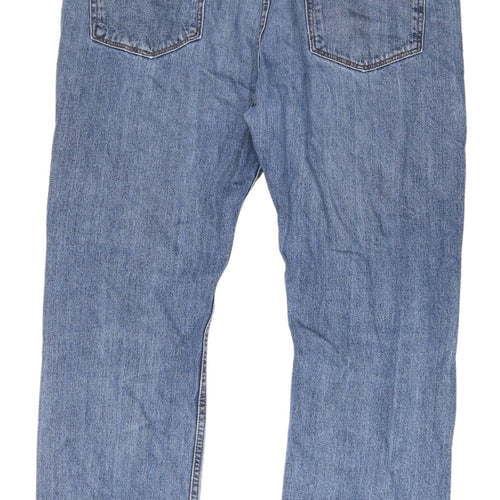 Marks and Spencer Men's Blue Straight Denim Jeans XL