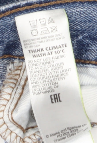 Marks and Spencer Men's Blue Straight Denim Jeans XL