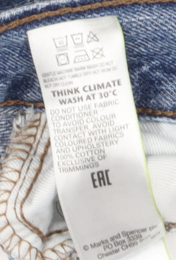 Marks and Spencer Men's Blue Straight Denim Jeans XL