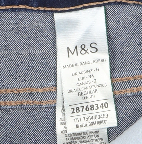 Marks and Spencer Women’s Blue Straight Jeans Size 6