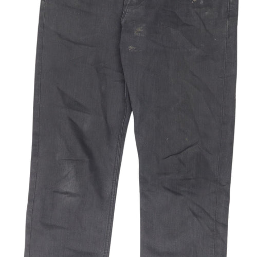 Debenhams Black Straight Fit Men's Jeans 34S