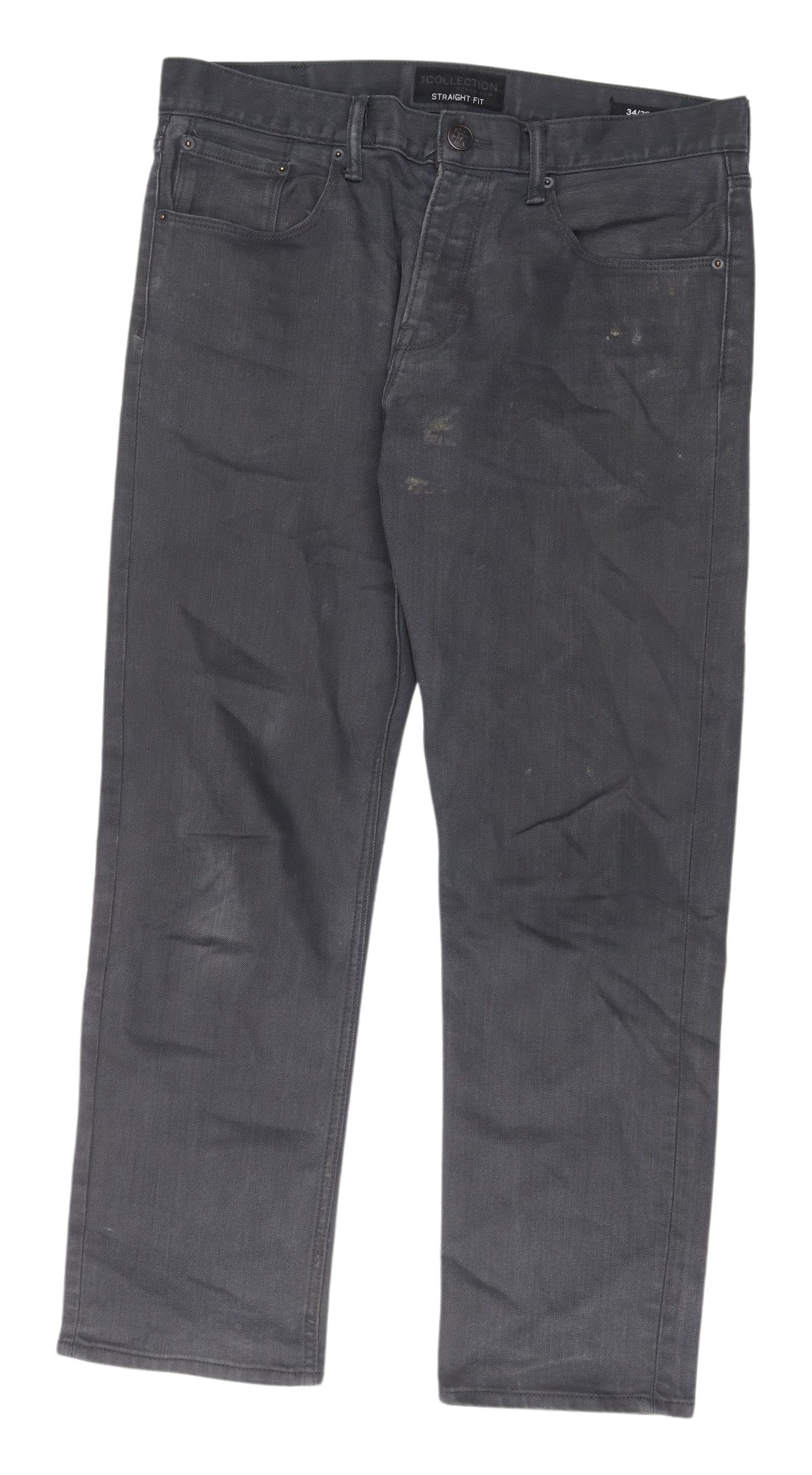 Debenhams Black Straight Fit Men's Jeans 34S