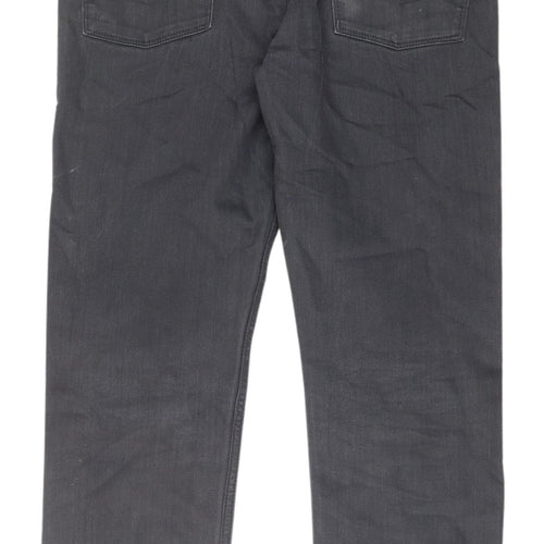 Debenhams Black Straight Fit Men's Jeans 34S