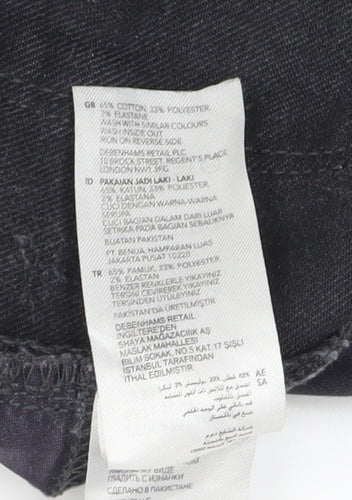 Debenhams Black Straight Fit Men's Jeans 34S