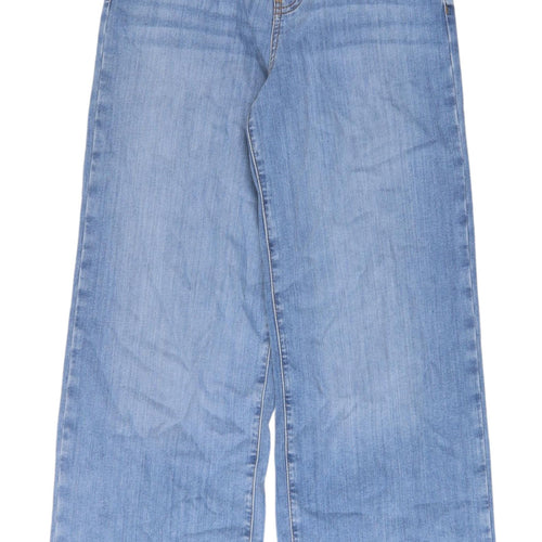 Marks and Spencer Women's Blue Wide-Leg Jeans