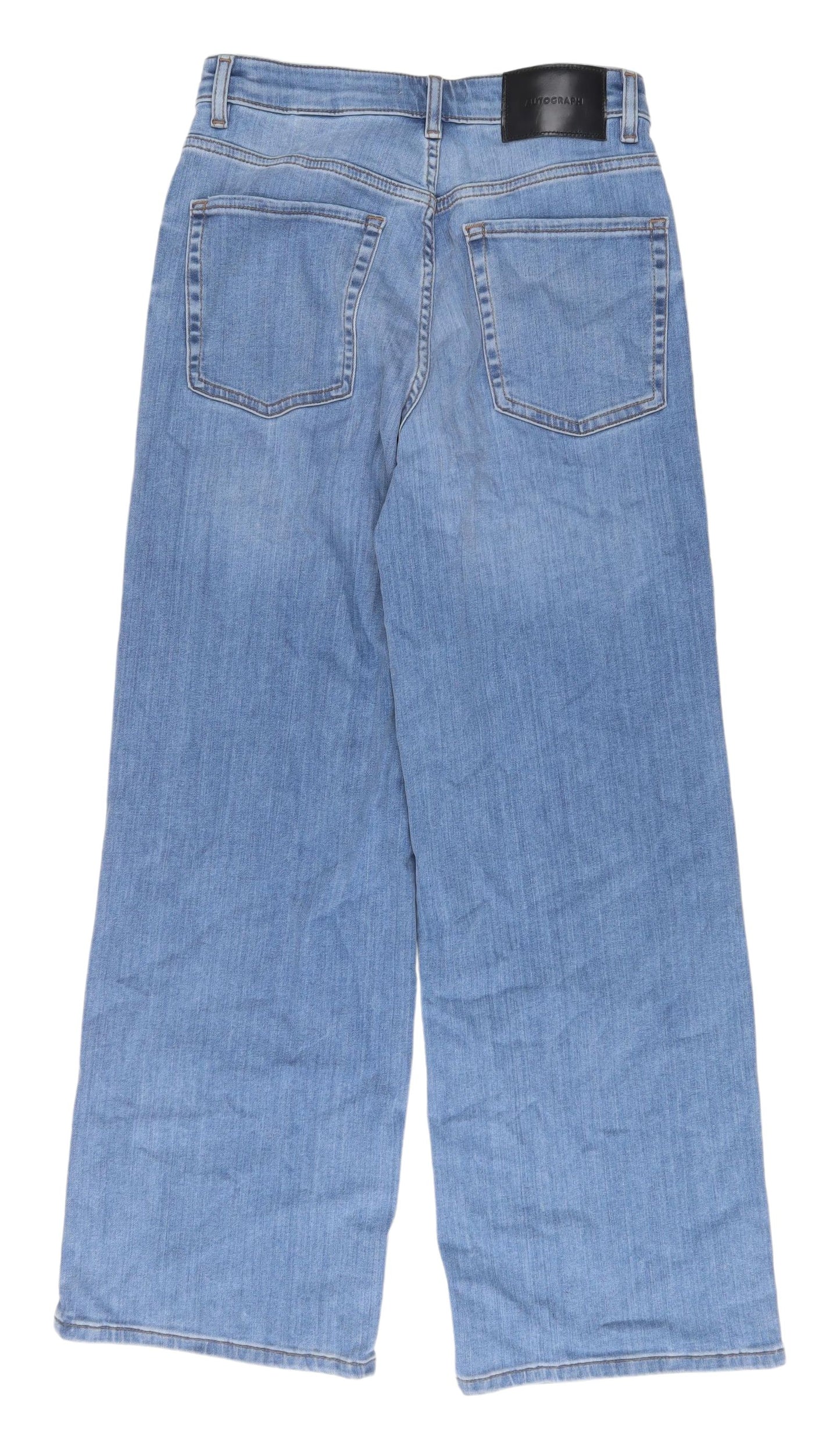 Marks and Spencer Women's Blue Wide-Leg Jeans