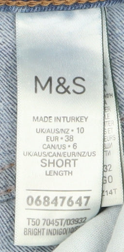 Marks and Spencer Women's Blue Wide-Leg Jeans