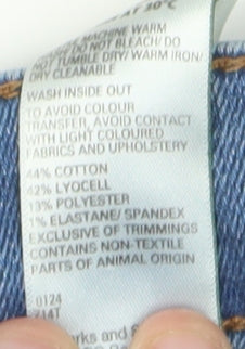 Marks and Spencer Women's Blue Wide-Leg Jeans