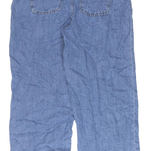 Marks and Spencer Women's Blue Wide-Leg Jeans, Size 16