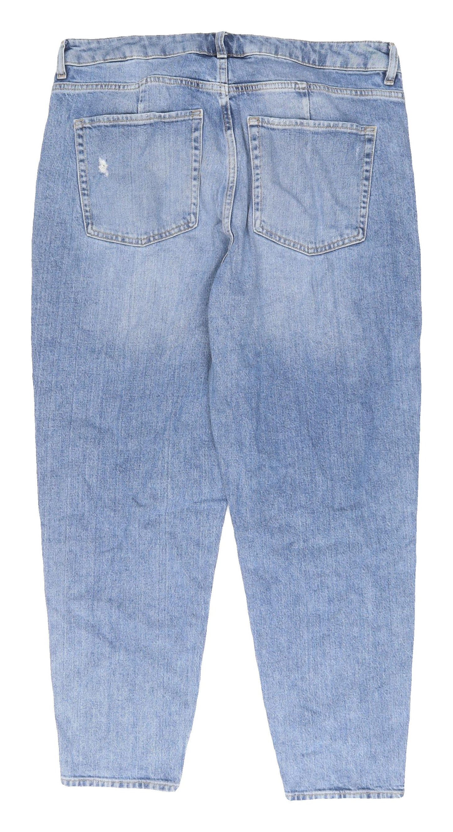 Marks & Spencer Women's Blue Mom Jeans Size 16