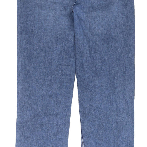 Marks and Spencer Women's Blue Straight Leg Jeans