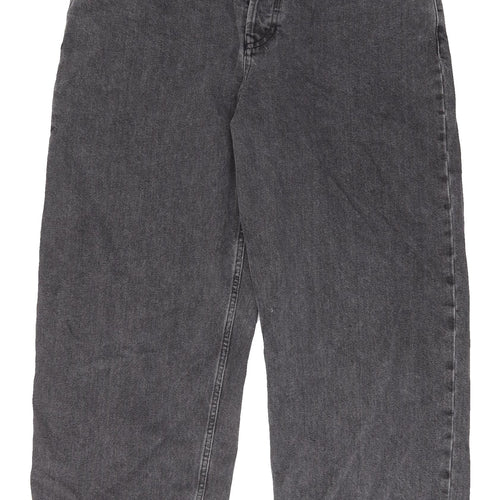 ASOS Women's Grey Straight Leg Jeans Size 36