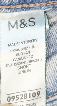 Marks and Spencer Women's Blue Denim Jeans Size 16