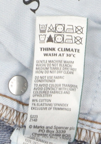 Marks & Spencer Men's Blue Straight Jeans 36R