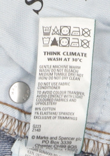 Marks & Spencer Men's Blue Straight Jeans 36R