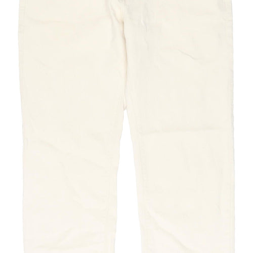Marks and Spencer Men's Ivory Straight Jeans 32
