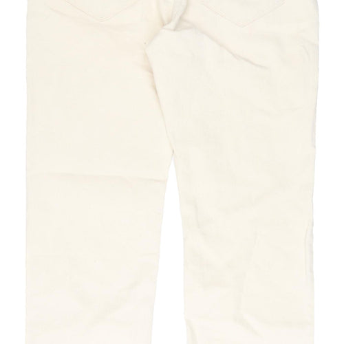 Marks and Spencer Men's Ivory Straight Jeans 32