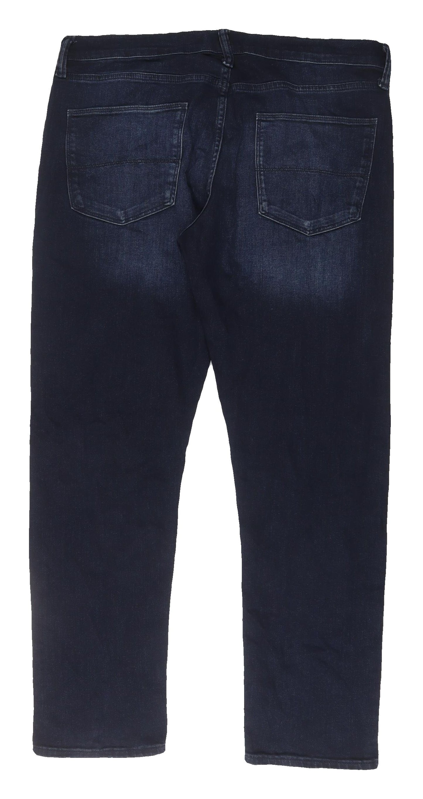 Marks and Spencer Blue Men's Straight Jeans, 32 Waist