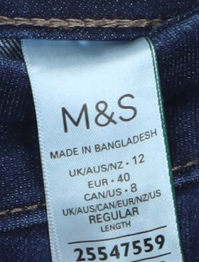 Marks and Spencer Women's Blue Skinny Jeans, Size 12