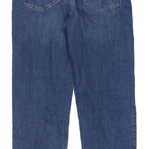 Marks and Spencer Women's Blue Boyfriend Jeans Size 8