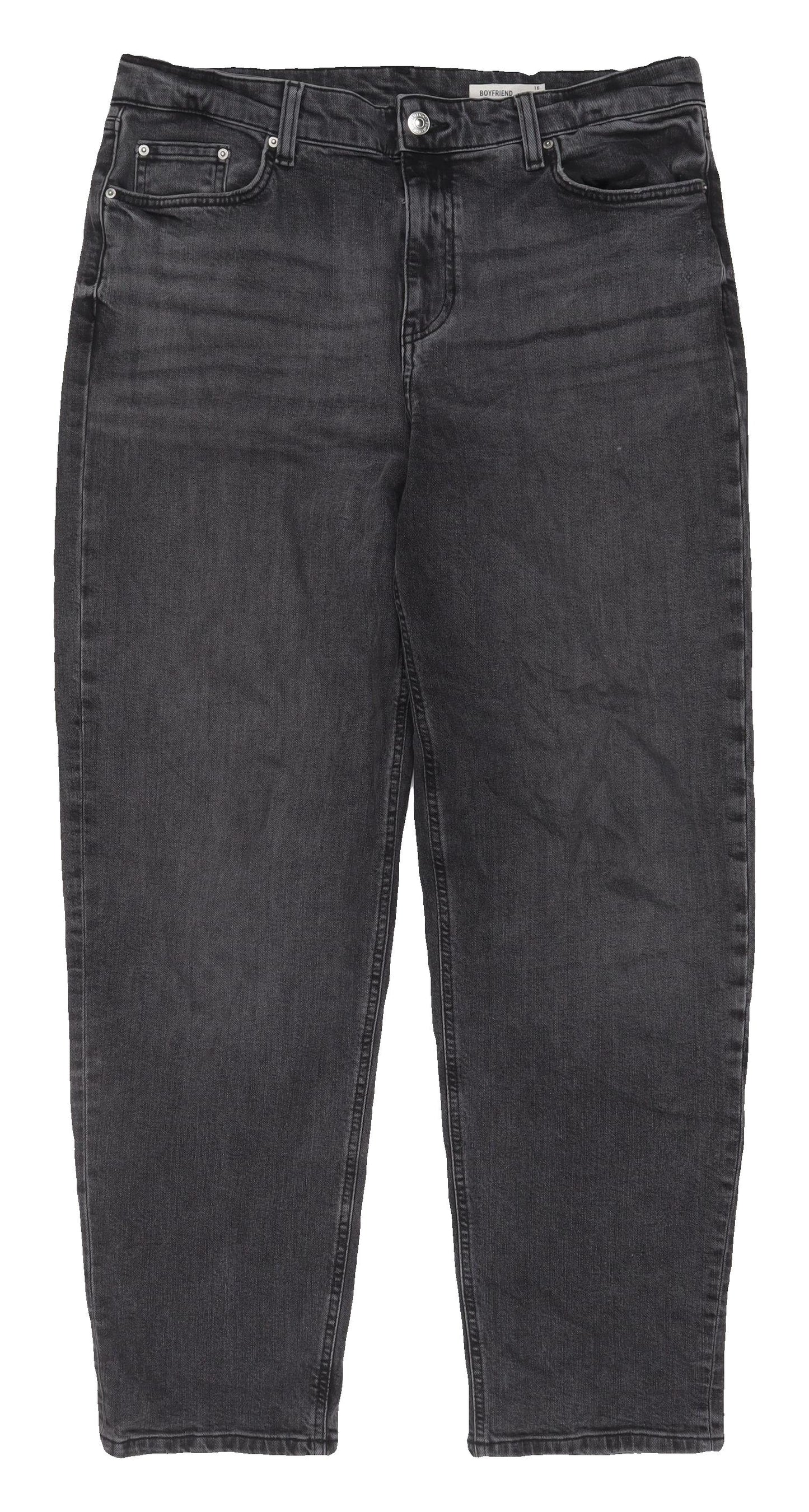 Marks & Spencer Women's Black Boyfriend Jeans Size 16